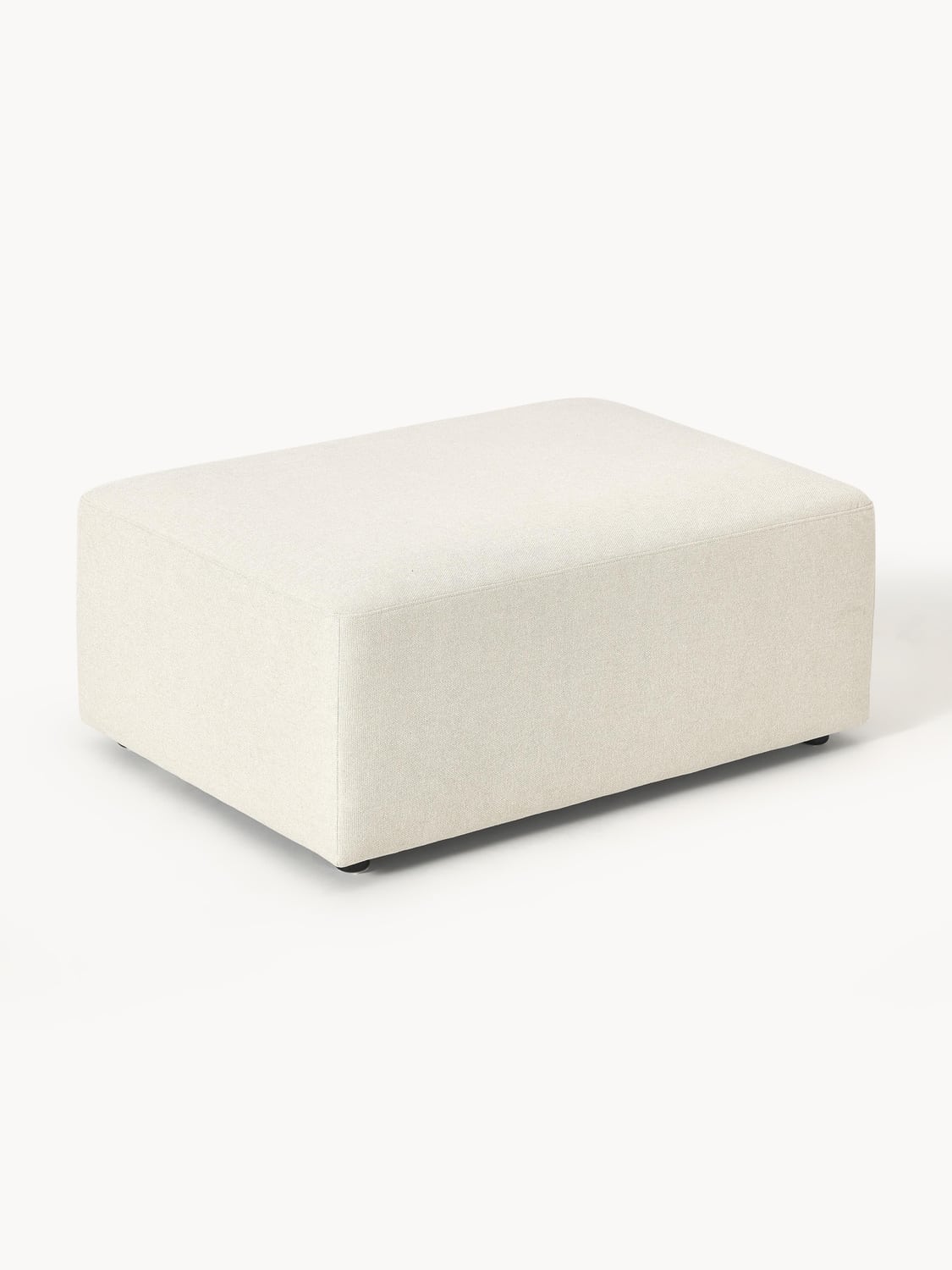 Melva Ottoman, B 99 x T 72 cm — Off-White
