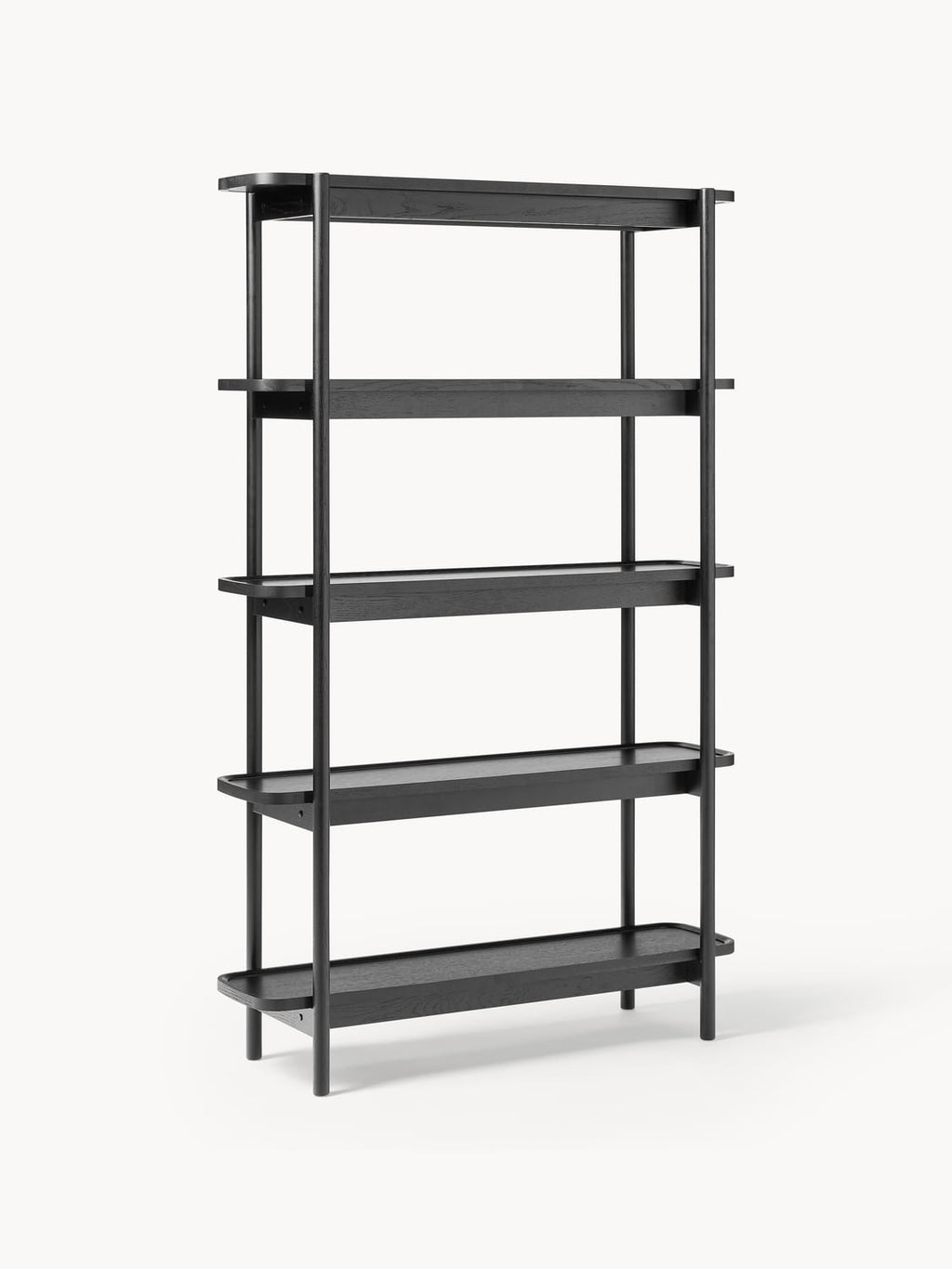 Libby Tall Wooden Shelving Unit — Taupe