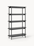 Libby Tall Wooden Shelving Unit — Taupe