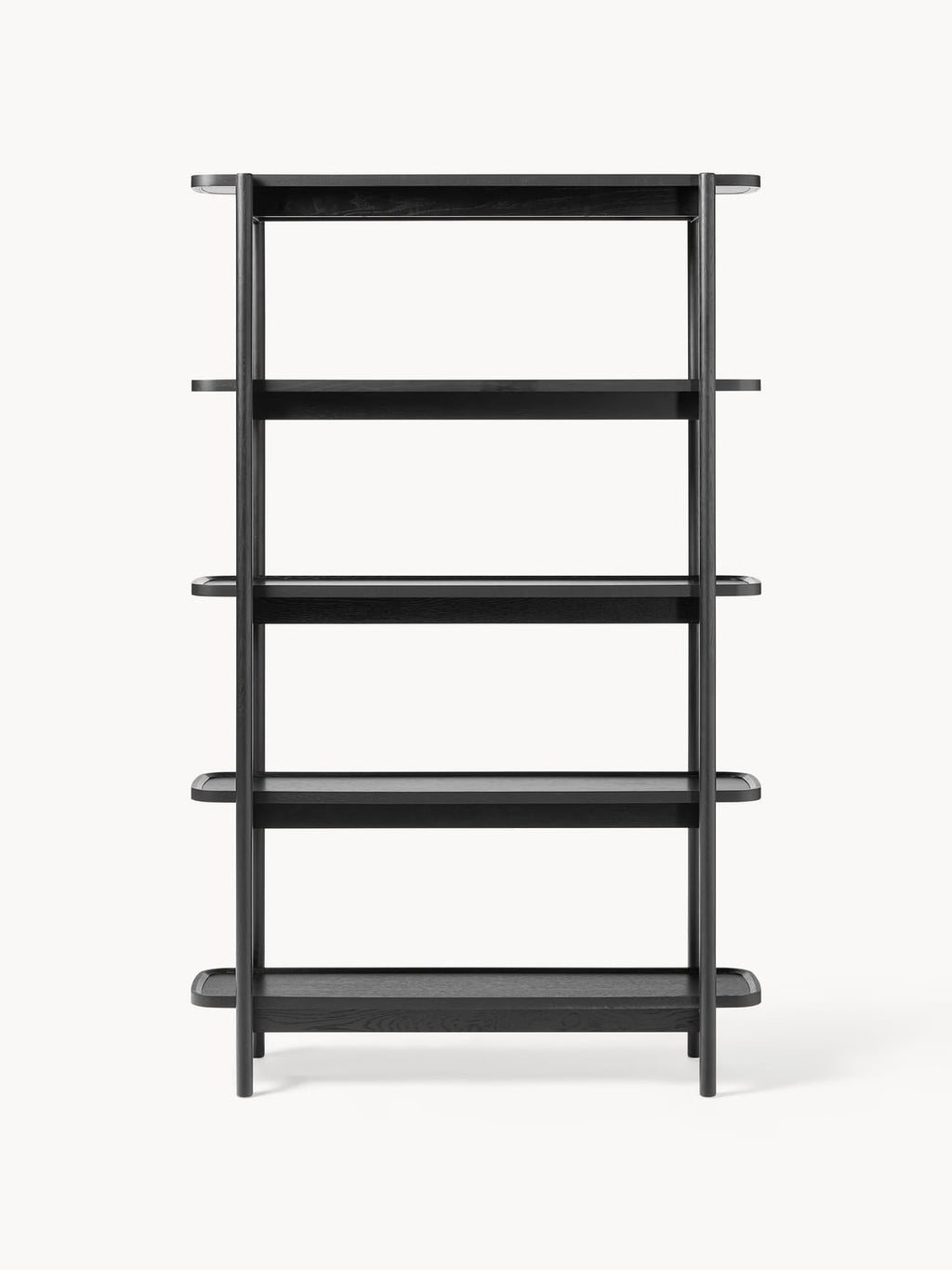 Libby Tall Wooden Shelving Unit — Taupe