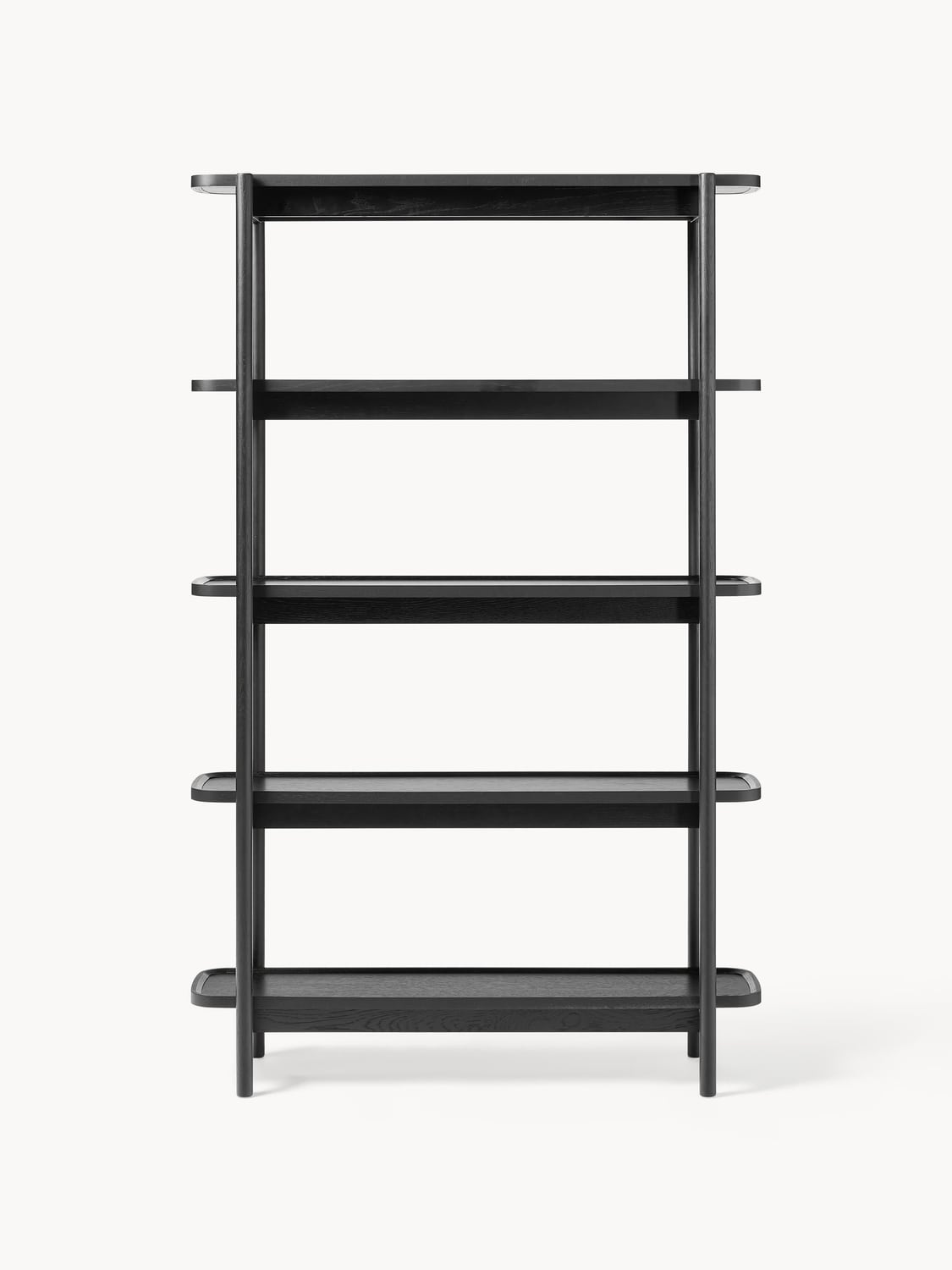 Libby Tall Wooden Shelving Unit — Taupe