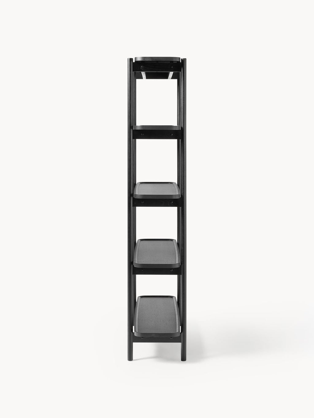 Libby Tall Wooden Shelving Unit — Taupe