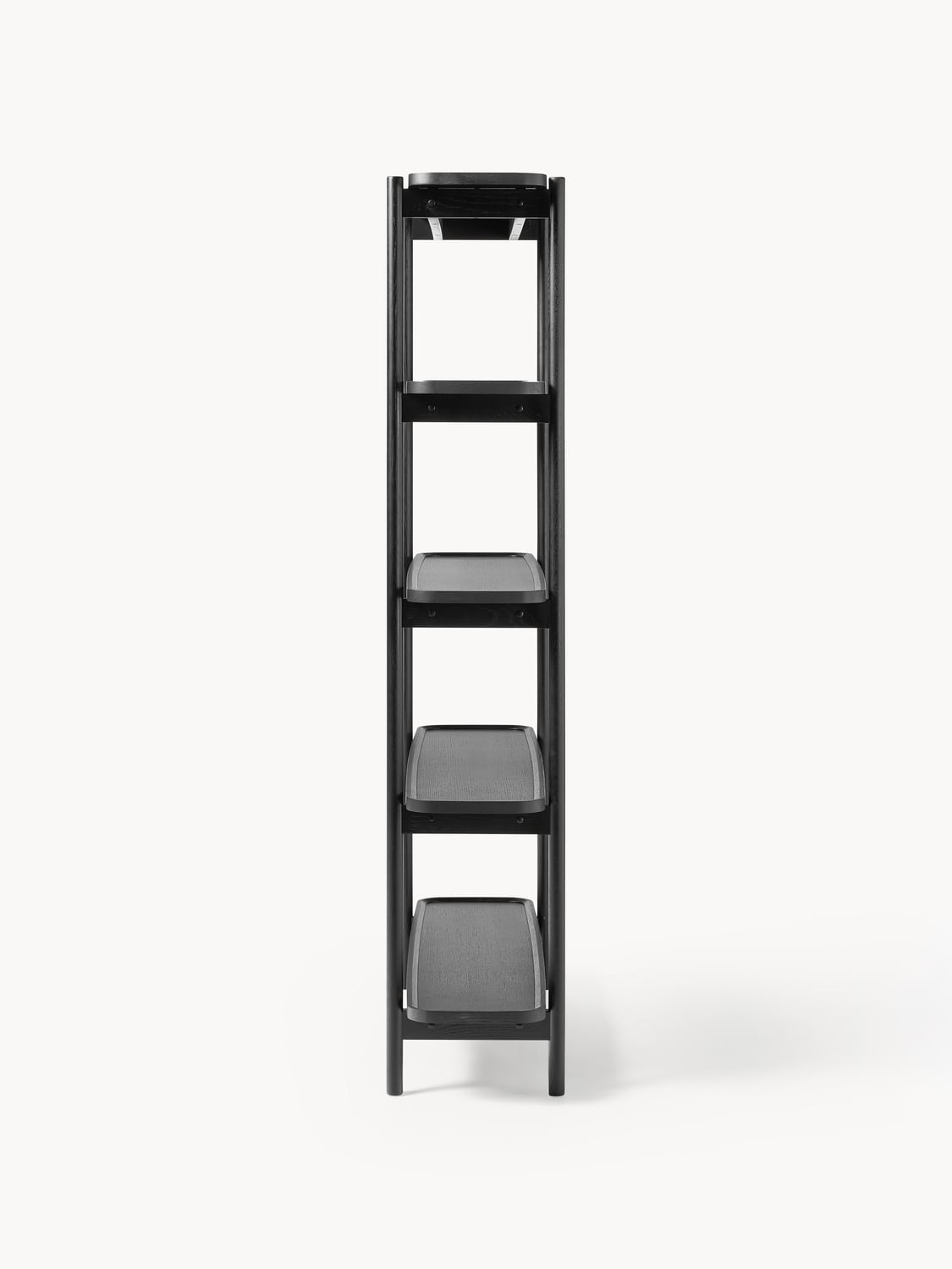 Libby Tall Wooden Shelving Unit — Taupe