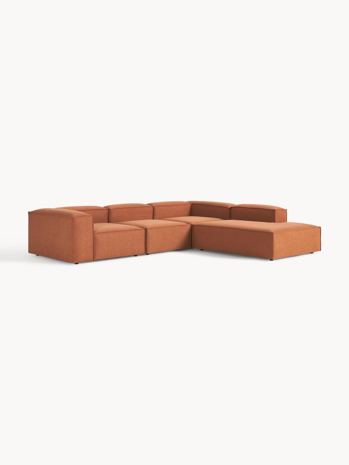 Lennon Modular XL Corner Sofa (4-seater) — Terracotta