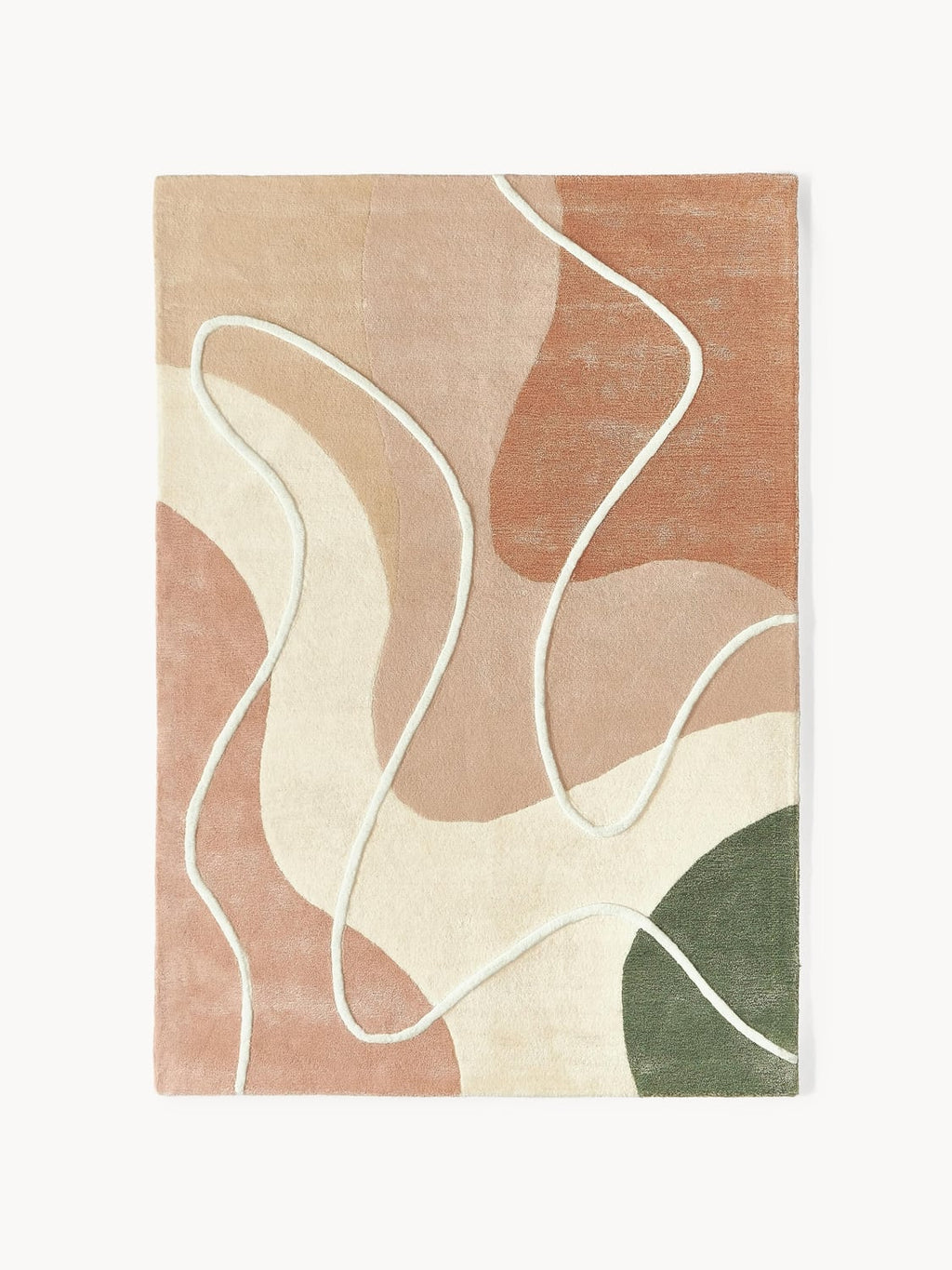 Talitha Hand-Tufted Wool Rug with Abstract Pattern