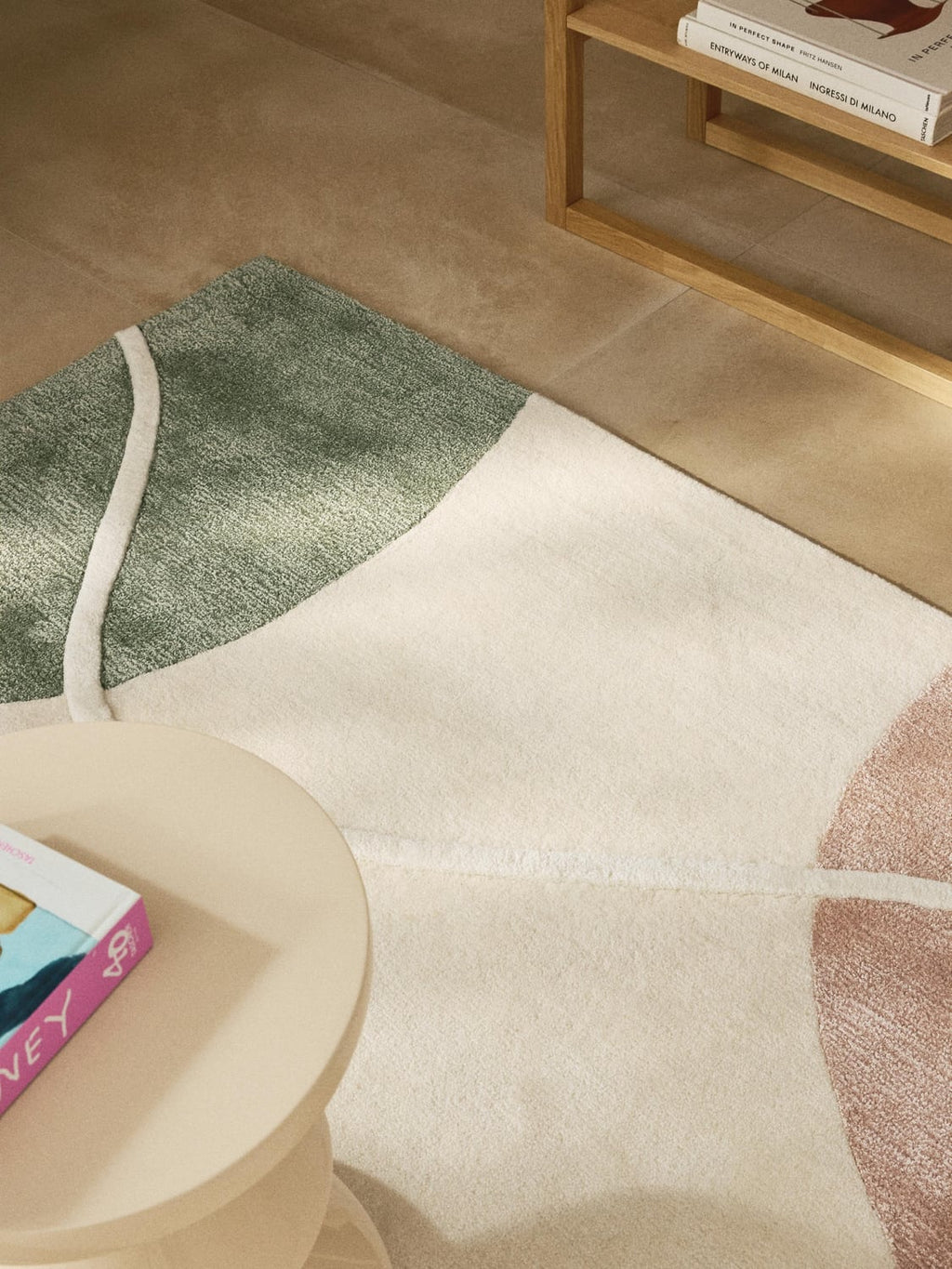 Talitha Hand-Tufted Wool Rug with Abstract Pattern