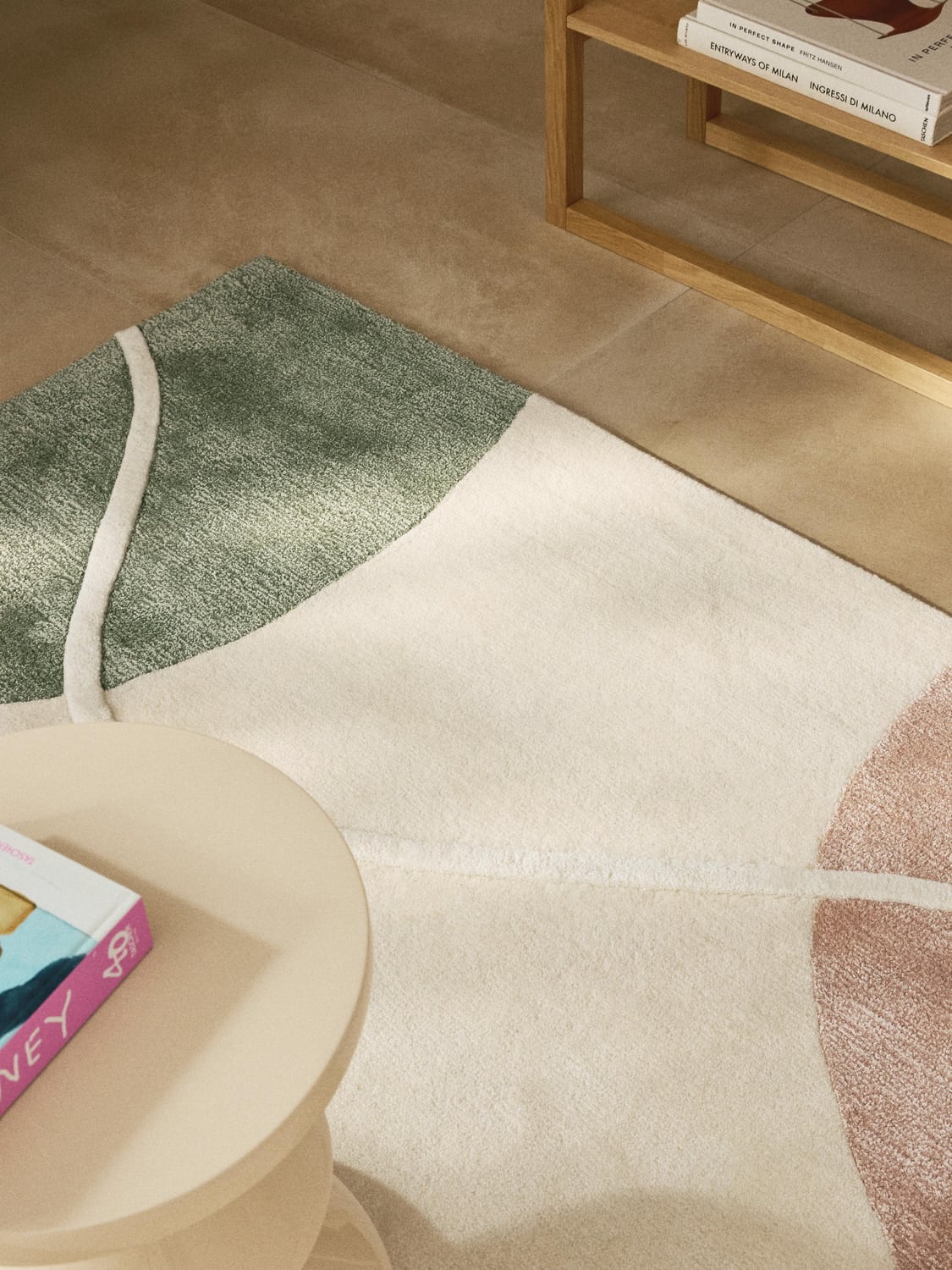 Talitha Hand-Tufted Wool Rug with Abstract Pattern