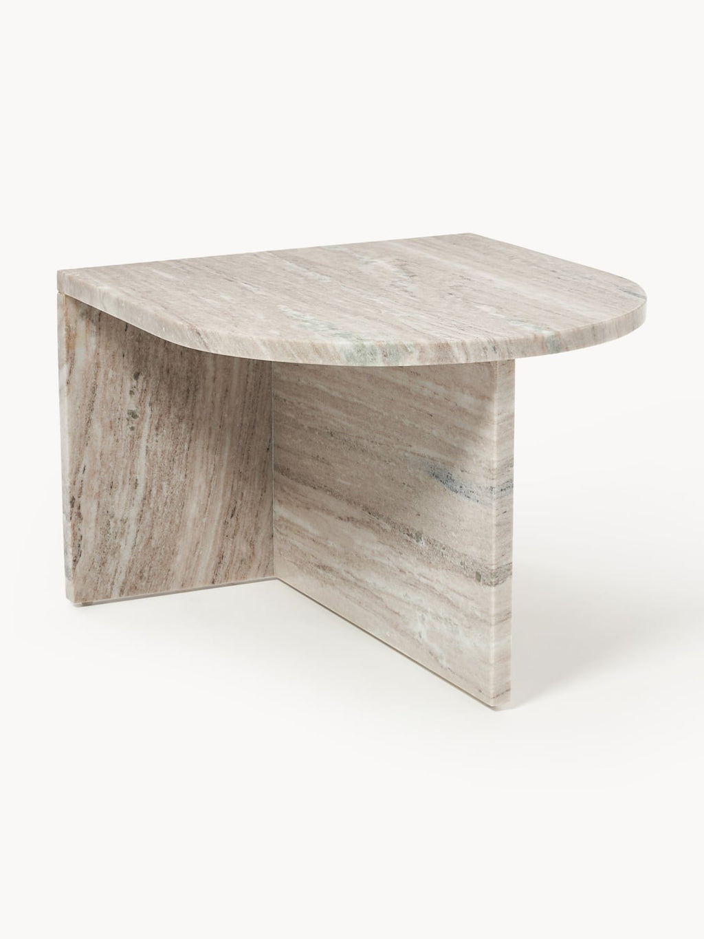 Leander Oval Coffee Table in Marble
