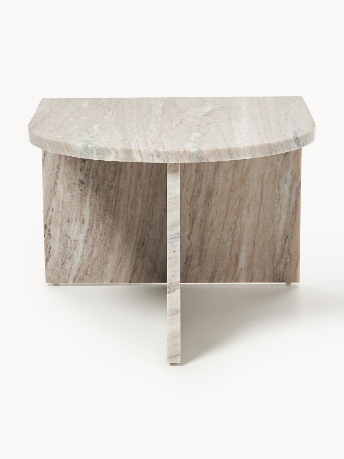 Leander Oval Coffee Table in Marble