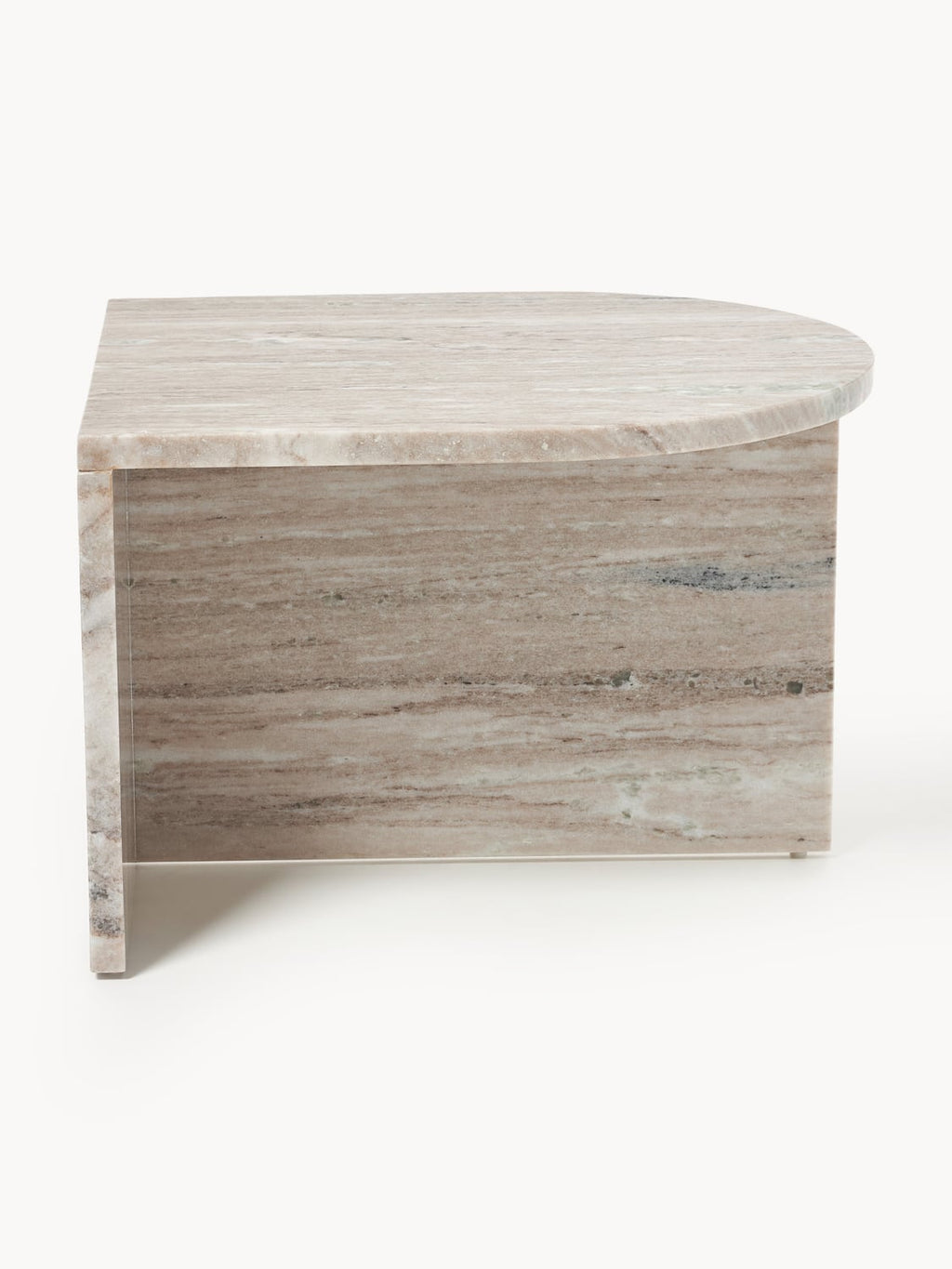 Leander Oval Coffee Table in Marble