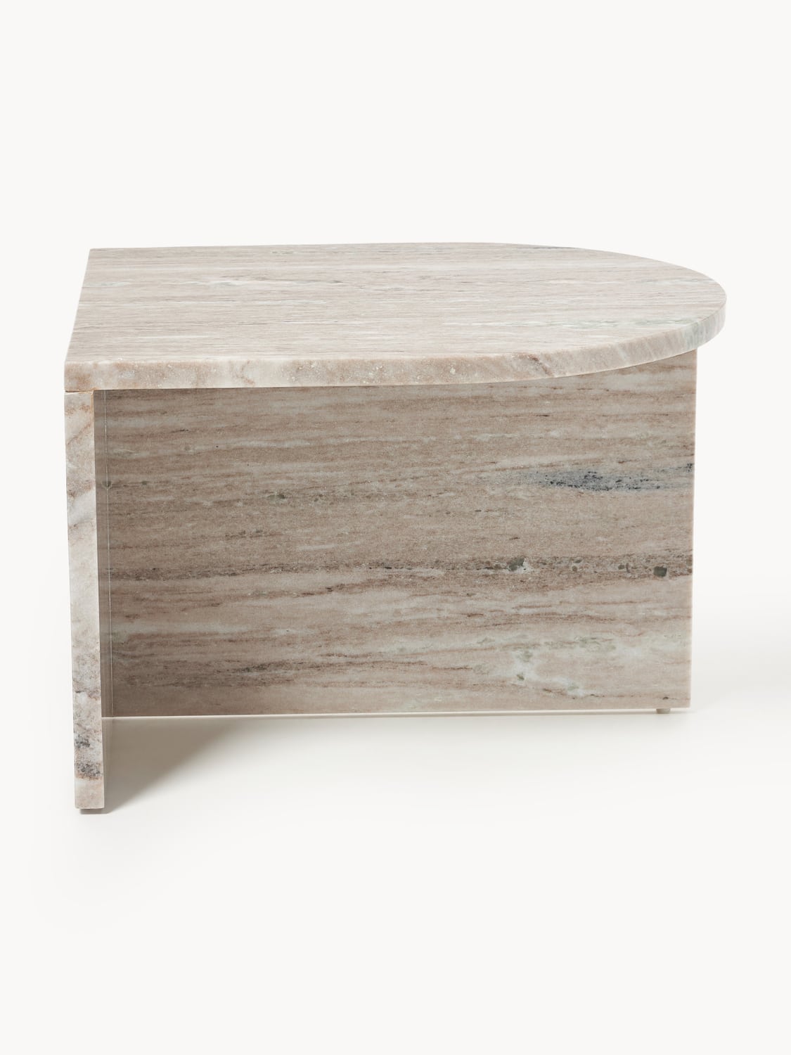 Leander Oval Coffee Table in Marble