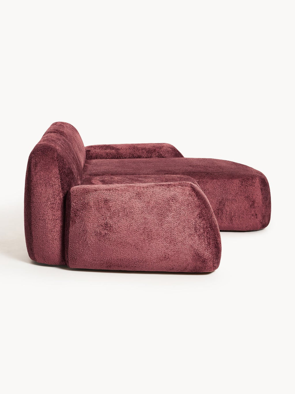 Wolke Modular Teddy Bouclé Corner Sofa (3-seater) — Dark Grey