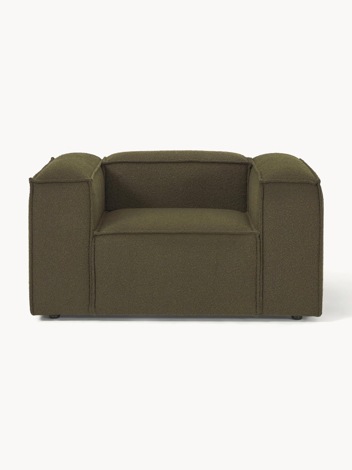 Lennon Armchair in Bouclé — Anthracite
