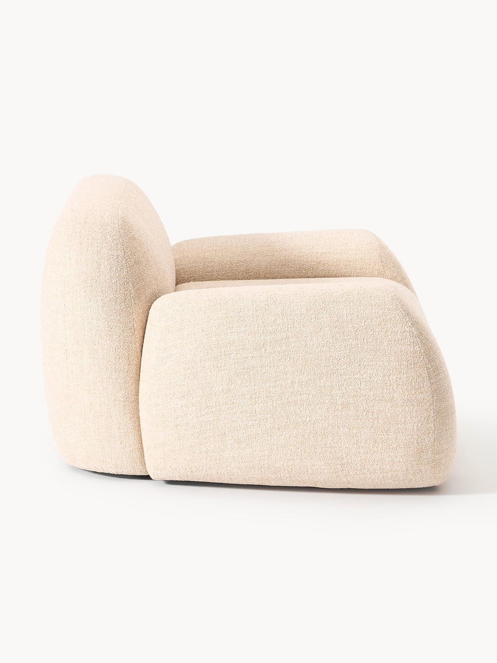 Wolke Bouclé Lounge Chair — Beige