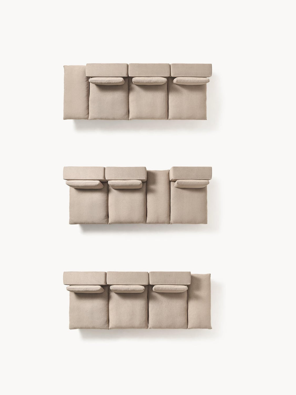Felix Modular XL Sofa (3-seater) with Ottoman — Oatmeal