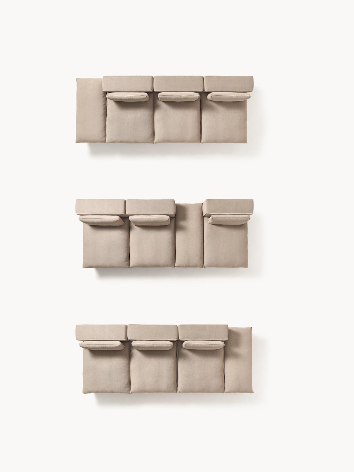 Felix Modular XL Sofa (3-seater) with Ottoman — Oatmeal