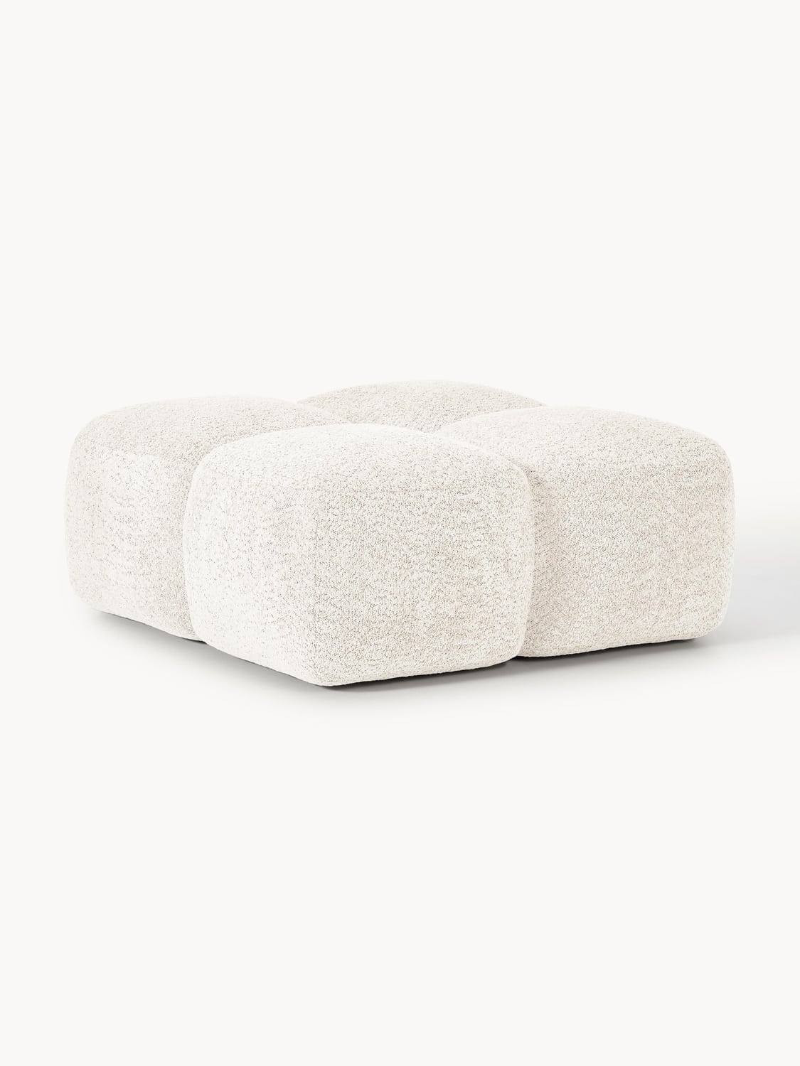 Tayla Sofa Ottoman in Teddy Bouclé — Off-White