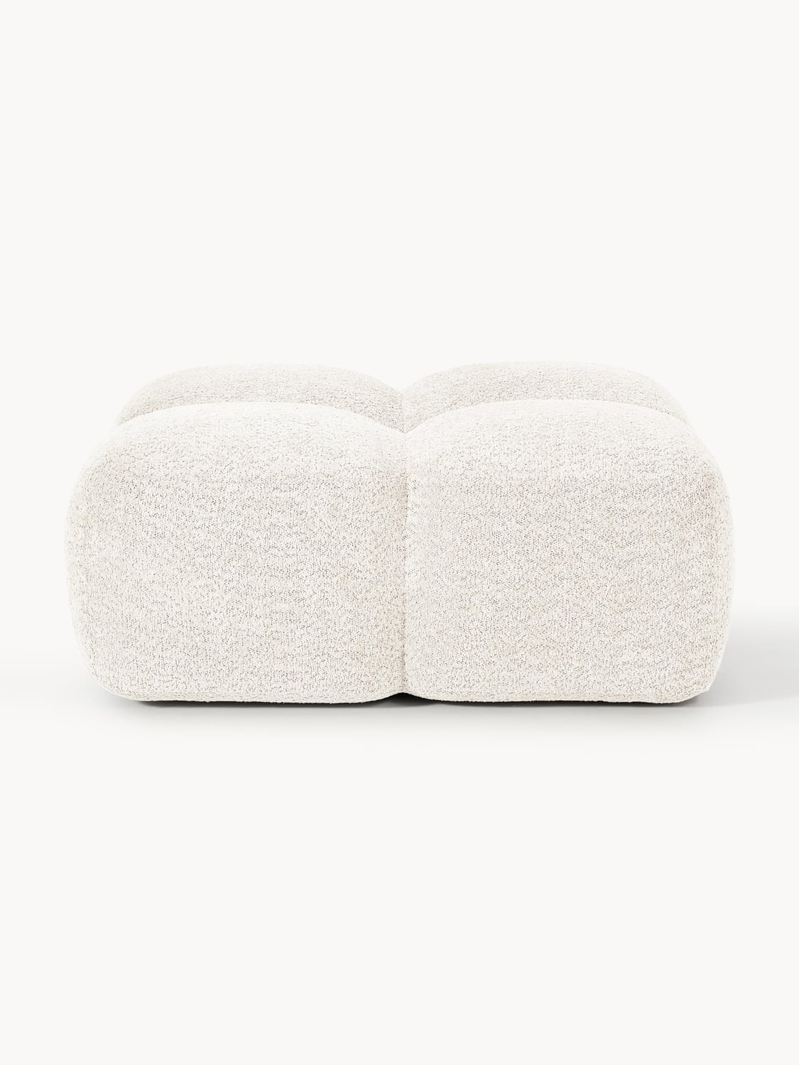 Tayla Sofa Ottoman in Teddy Bouclé — Off-White
