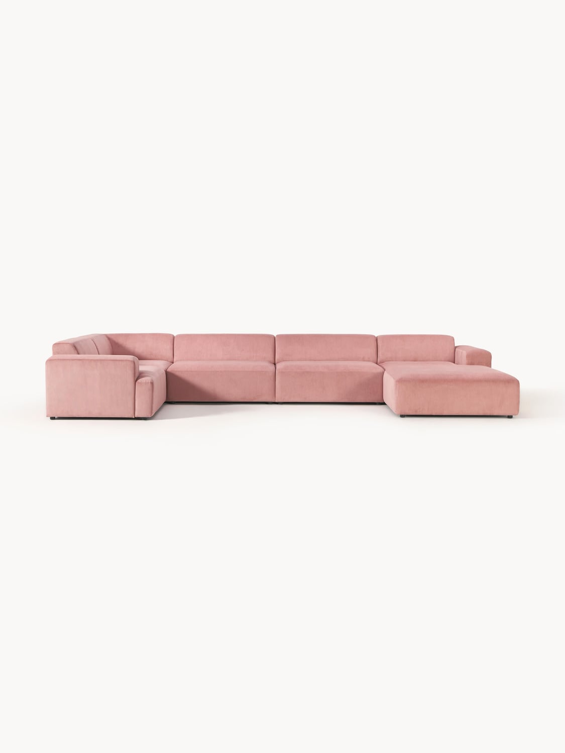 Melva XL Corduroy-Sofa — Pink