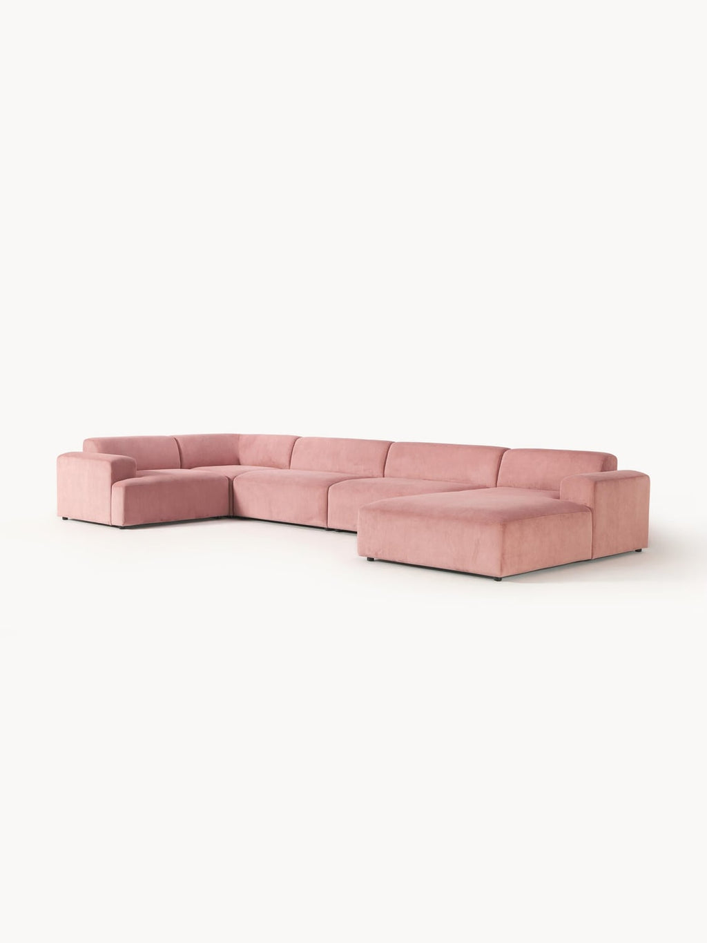 Melva XL Corduroy-Sofa — Pink