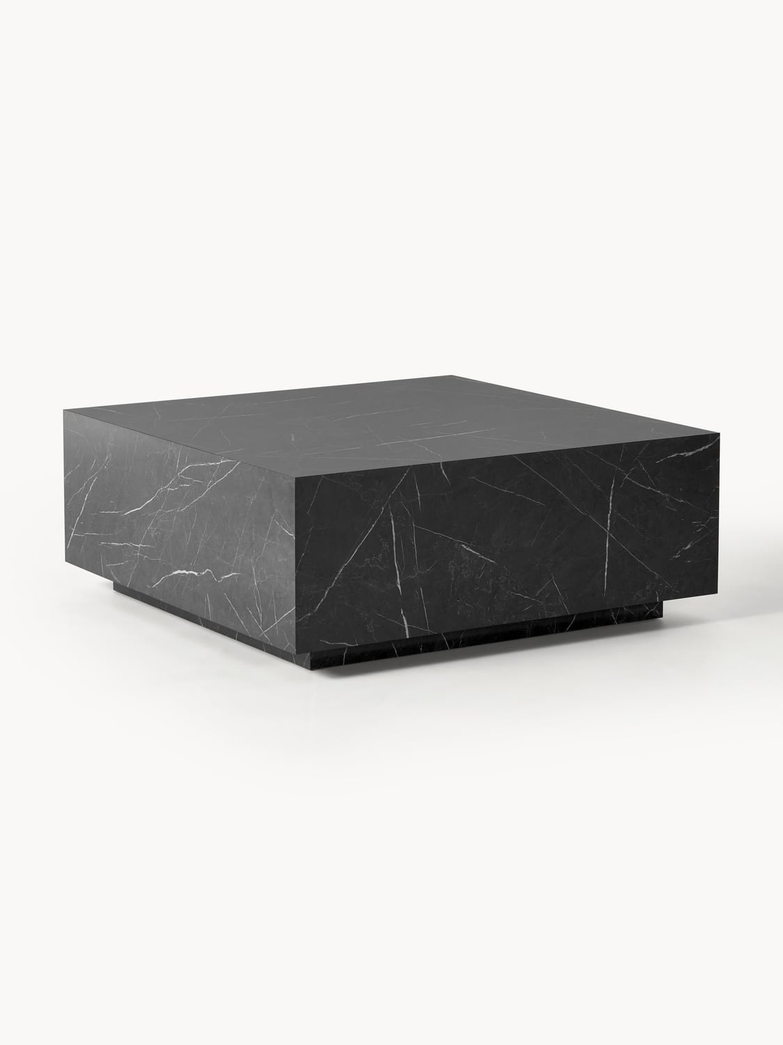 Lesley Coffee Table in Marble-Look — Dark Grey