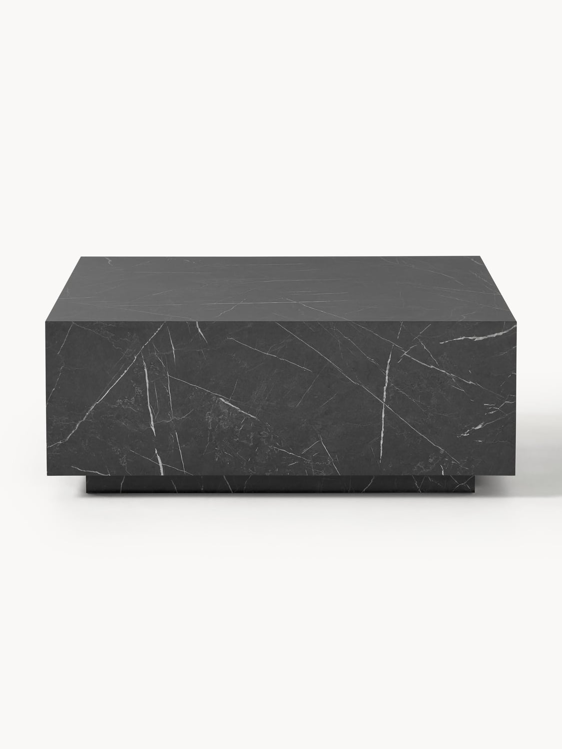 Lesley Coffee Table in Marble-Look — Dark Grey