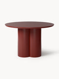 Keva Round Dining Table, Ø 120 cm — Burgundy