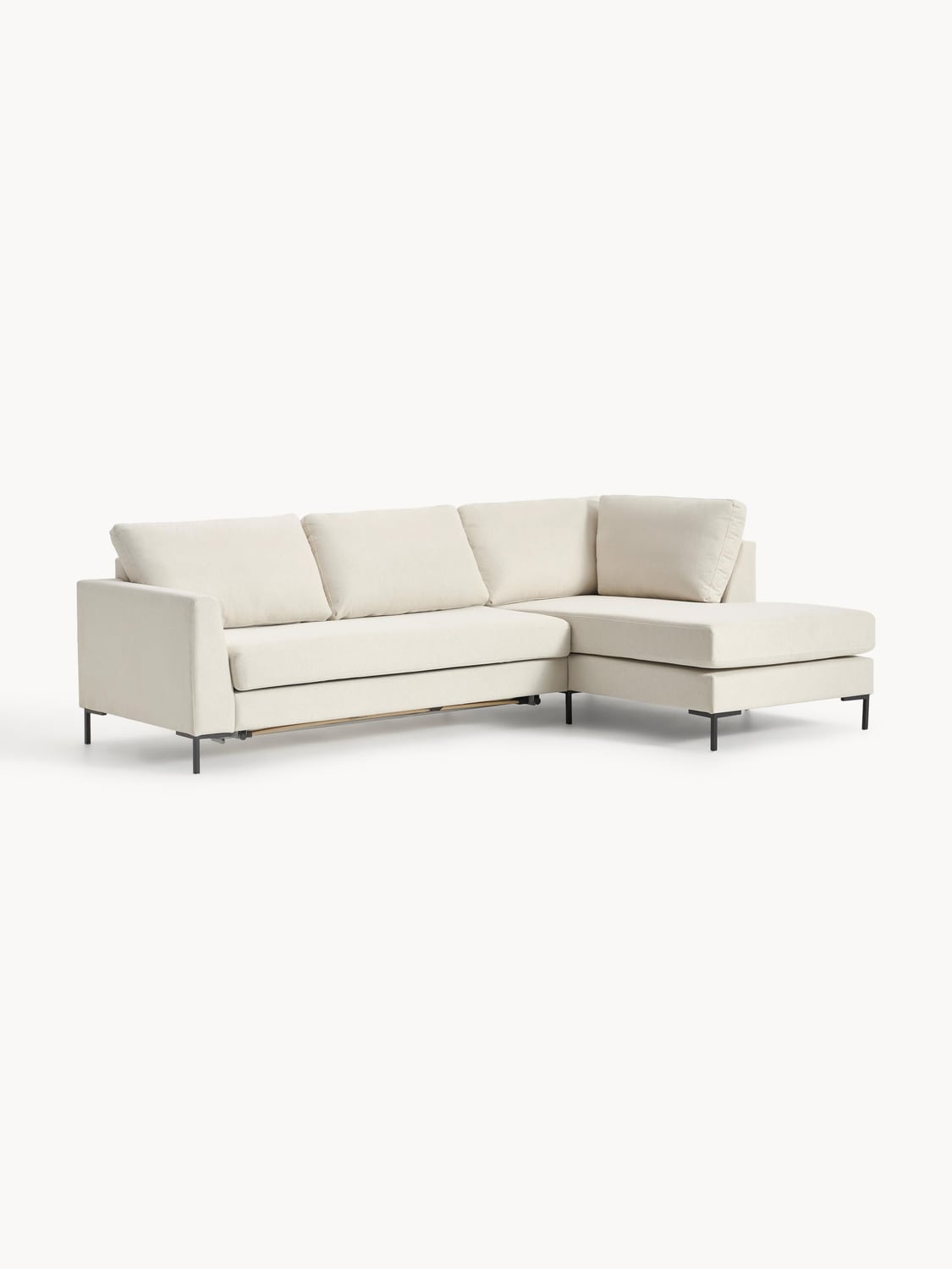 Luna Sofa Bed with Mattress, 3-seater — Light Grey