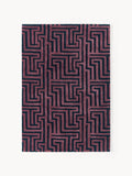 Monty Hand-Tufted Wool Rug with Raised High-Low-Texture — Charcoal