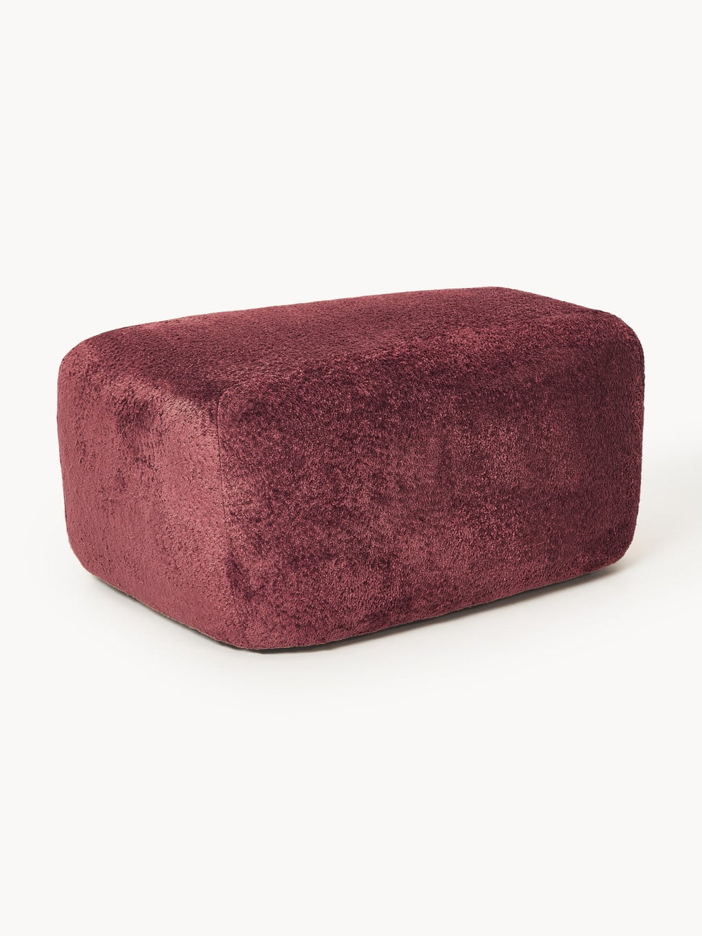 Wolke Large Ottoman in Teddy Bouclé — Brown