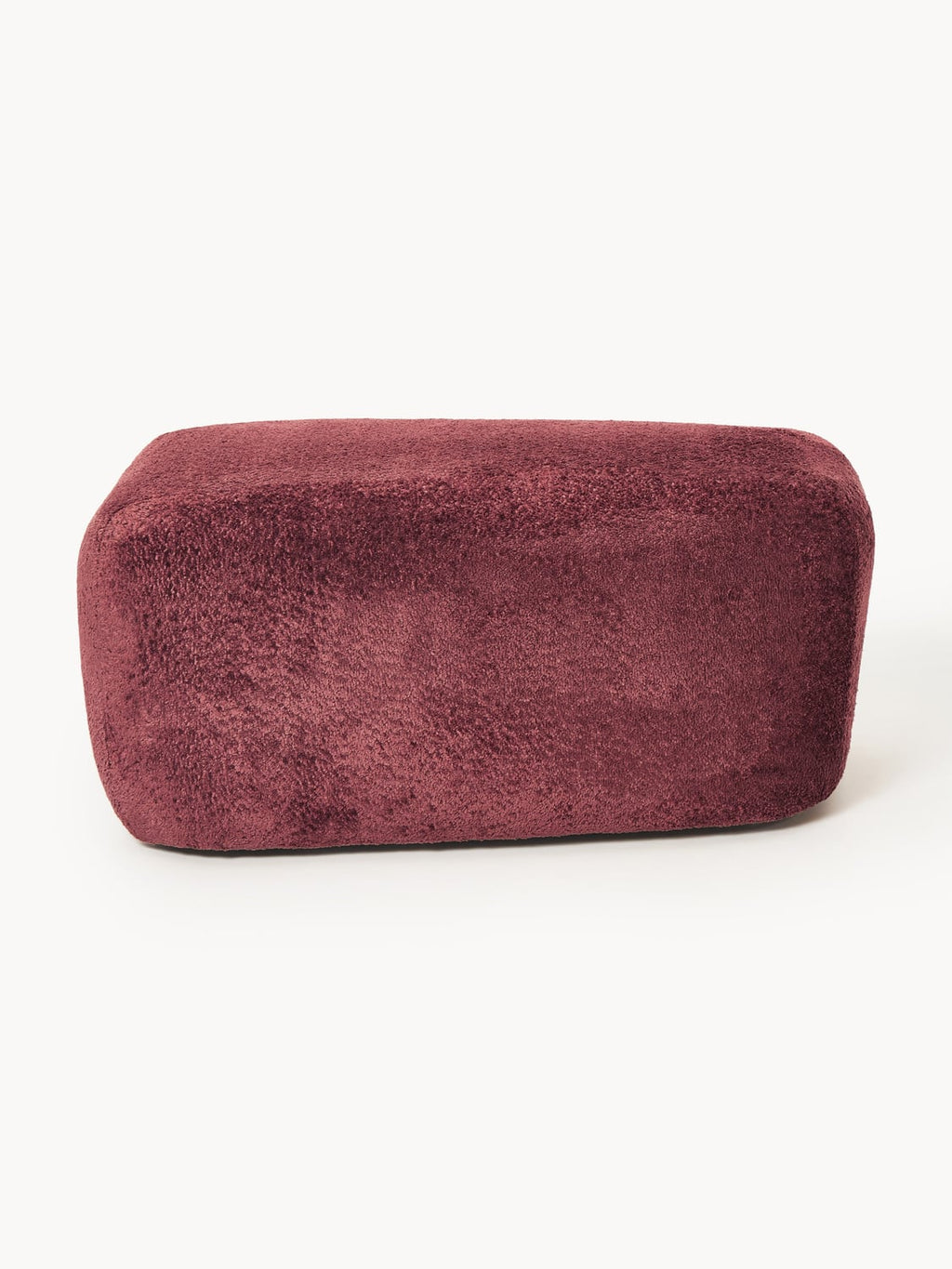 Wolke Large Ottoman in Teddy Bouclé — Brown