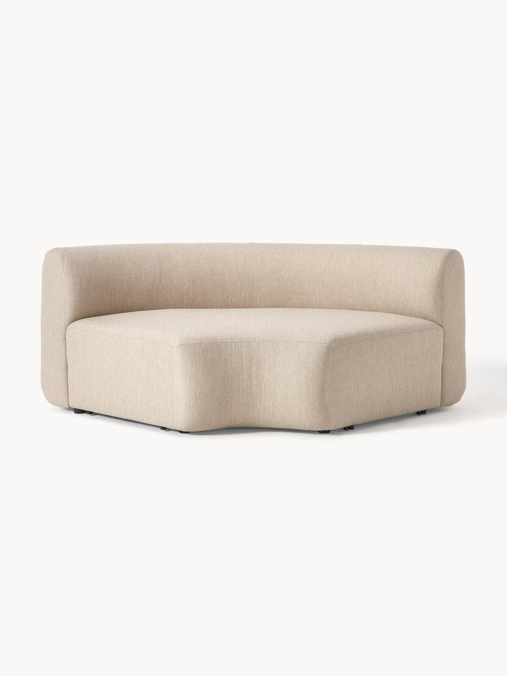 Sofia Round Corner Module — Oatmeal