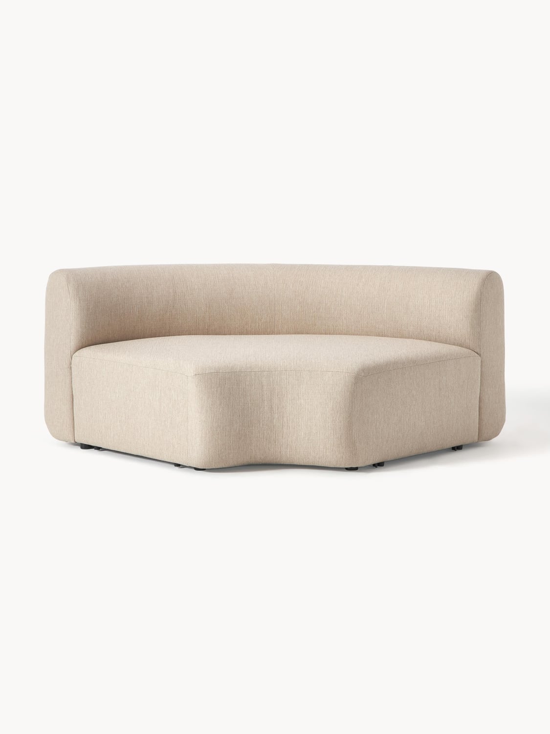 Sofia Round Corner Module — Oatmeal