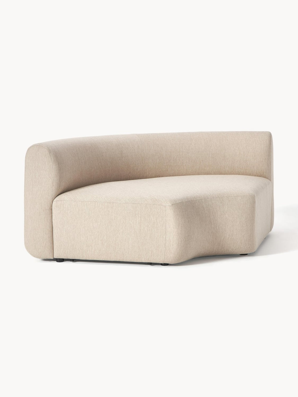 Sofia Round Corner Module — Oatmeal
