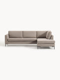 Luna Corner Sofa — Warm Grey