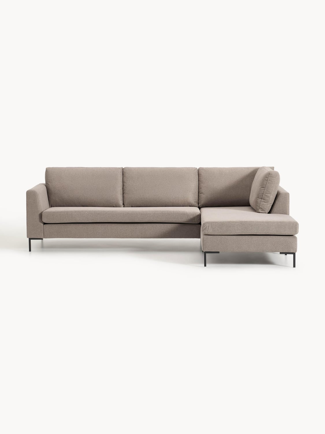 Luna Corner Sofa — Warm Grey
