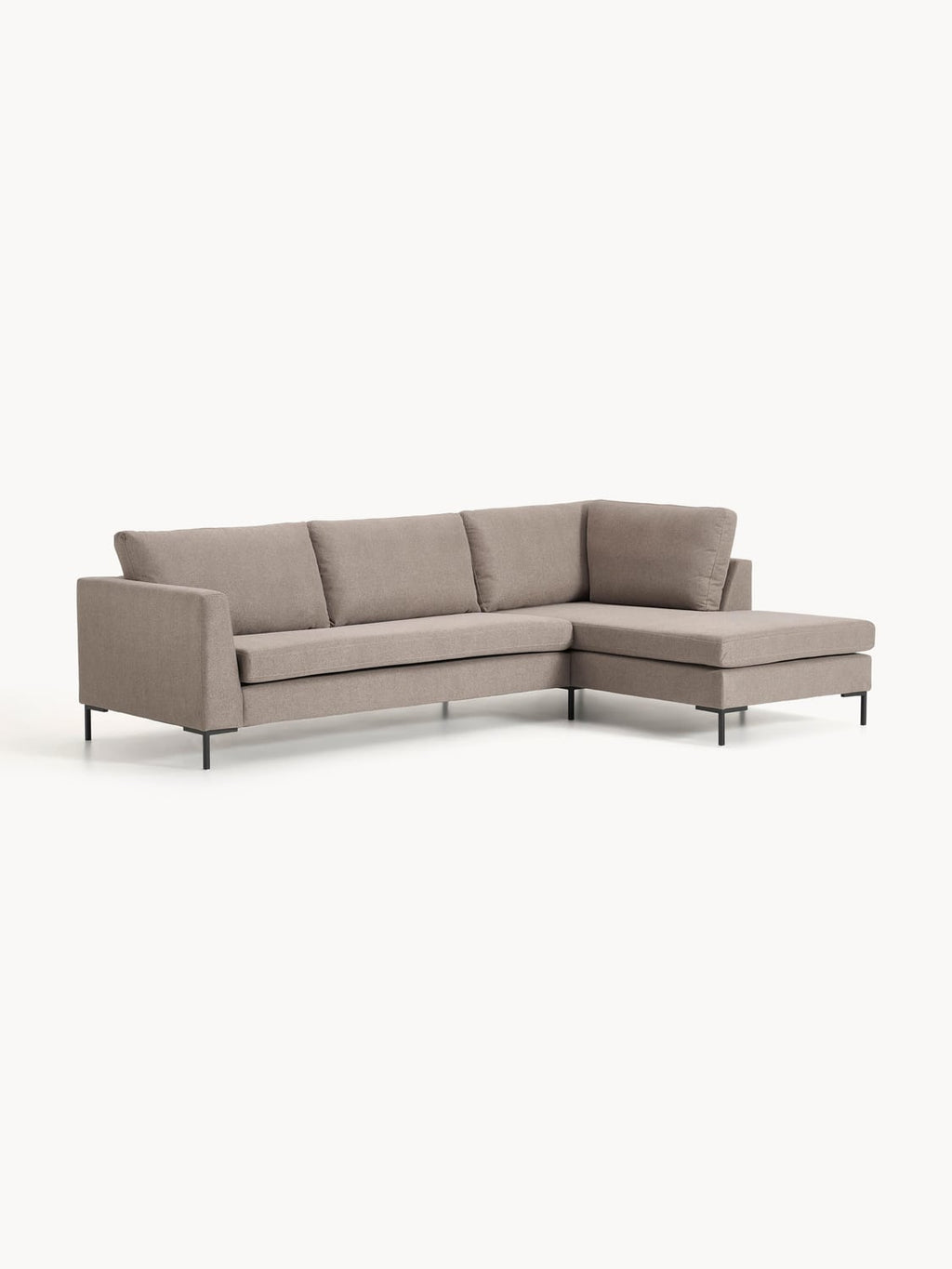 Luna Corner Sofa — Warm Grey