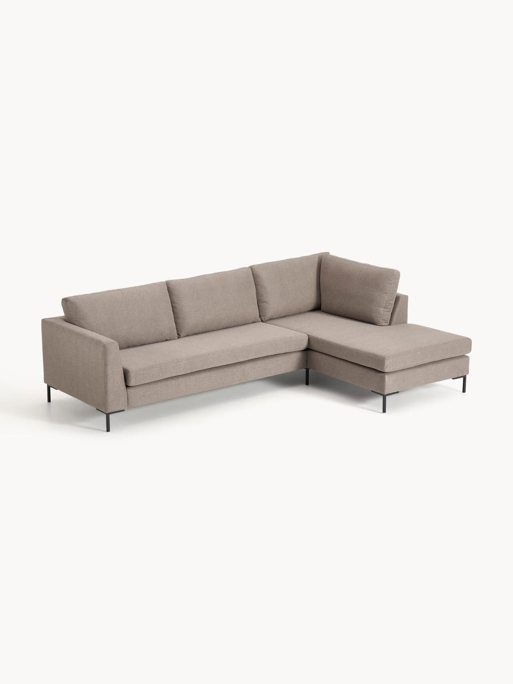 Luna Corner Sofa — Warm Grey