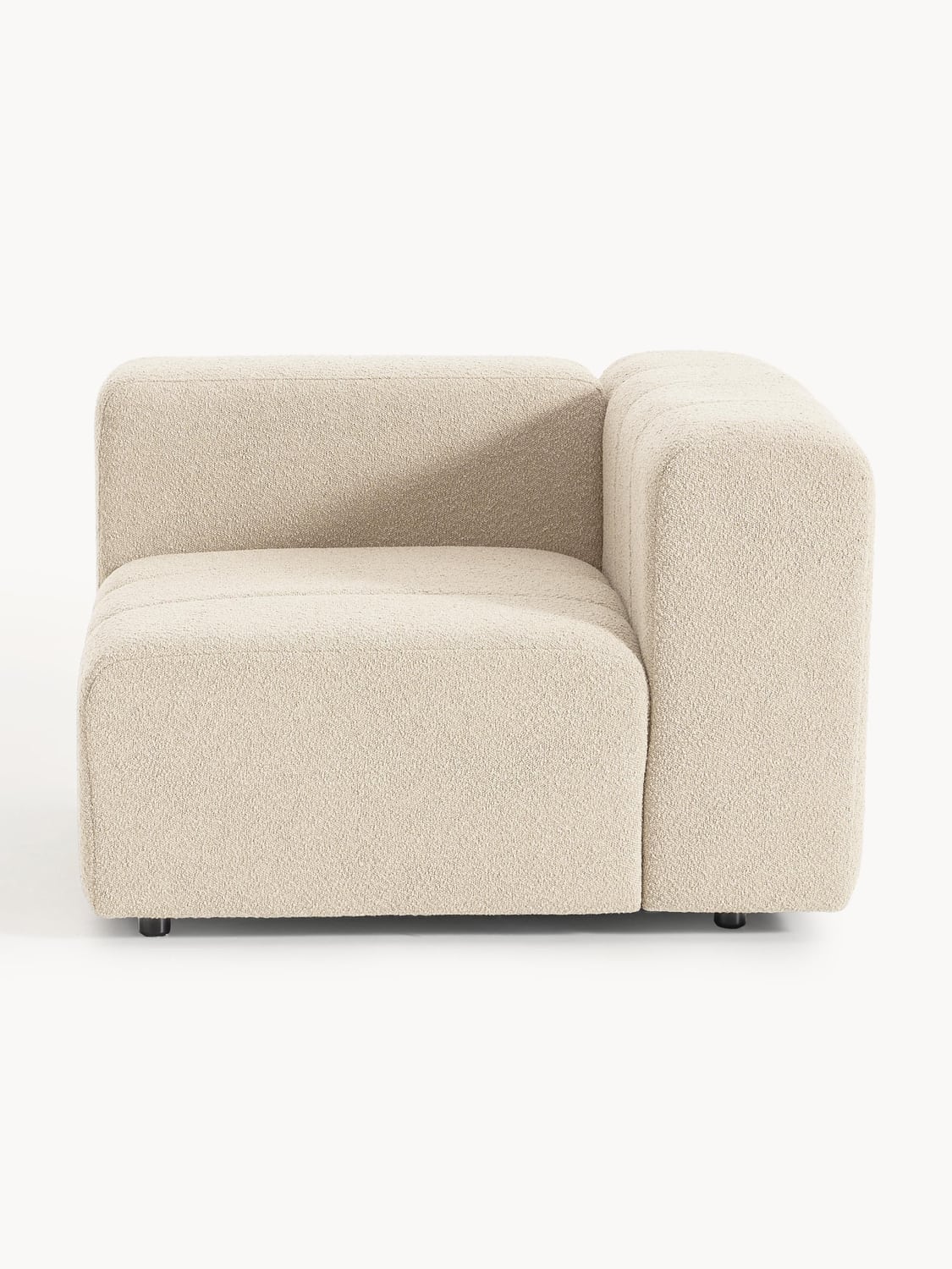Lena Bouclé Corner Module — Oatmeal