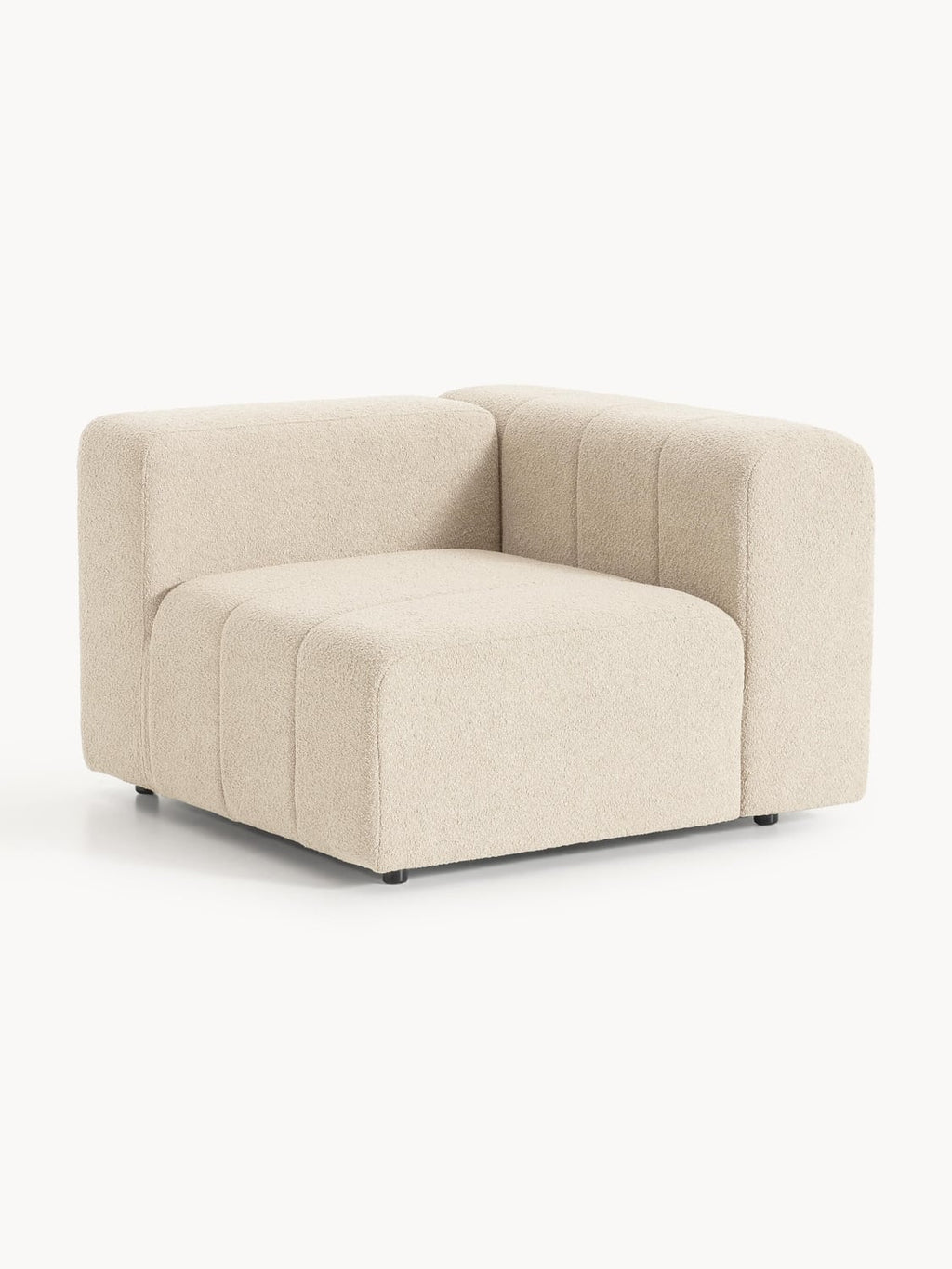Lena Bouclé Corner Module — Oatmeal
