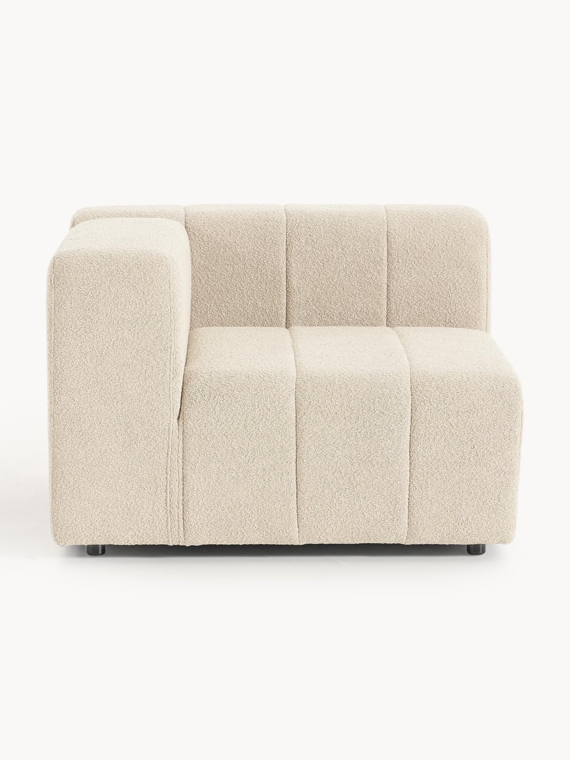 Lena Bouclé Corner Module — Oatmeal