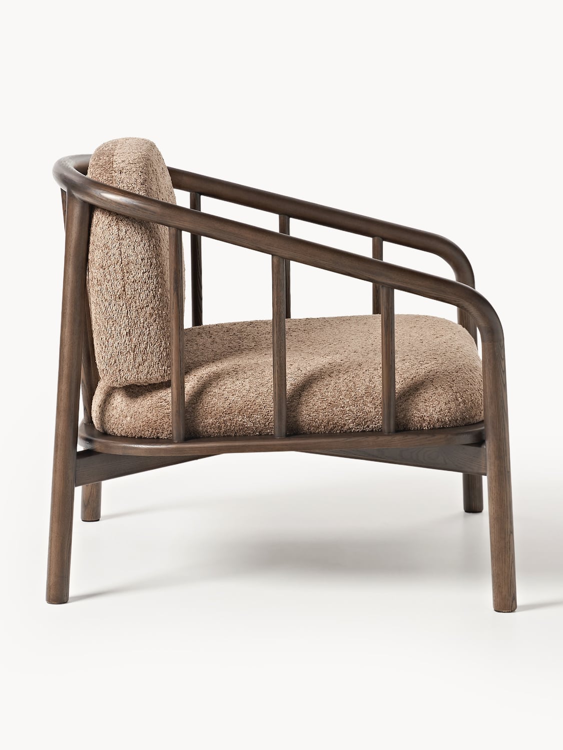 Balin Lounge Chair in Ash with Teddy Upholstery — Taupe