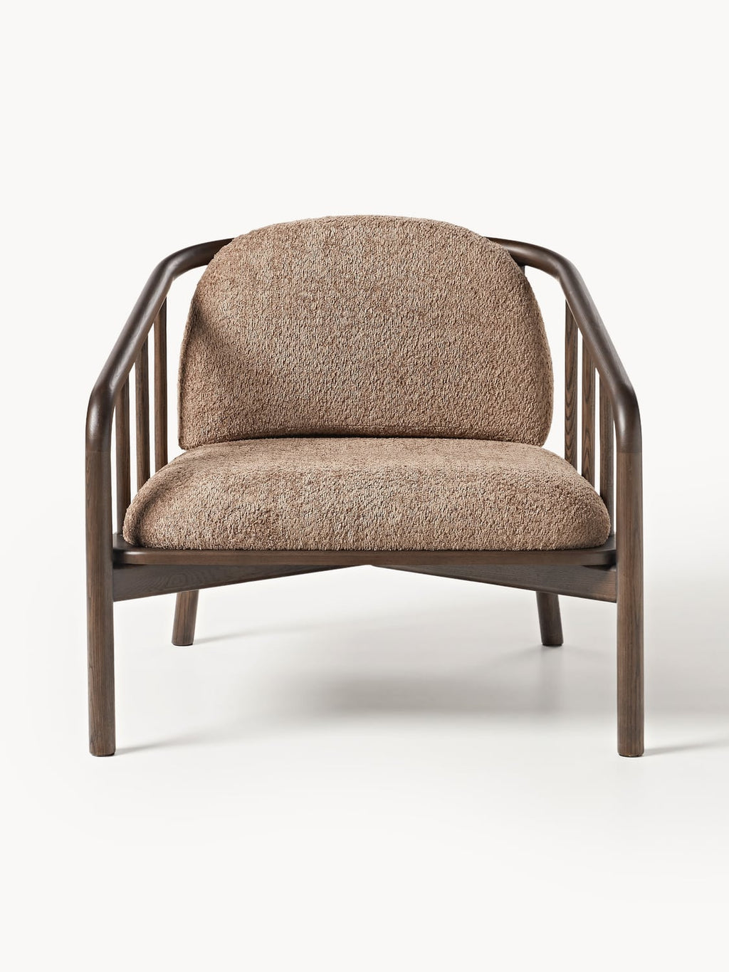 Balin Lounge Chair in Ash with Teddy Upholstery — Taupe