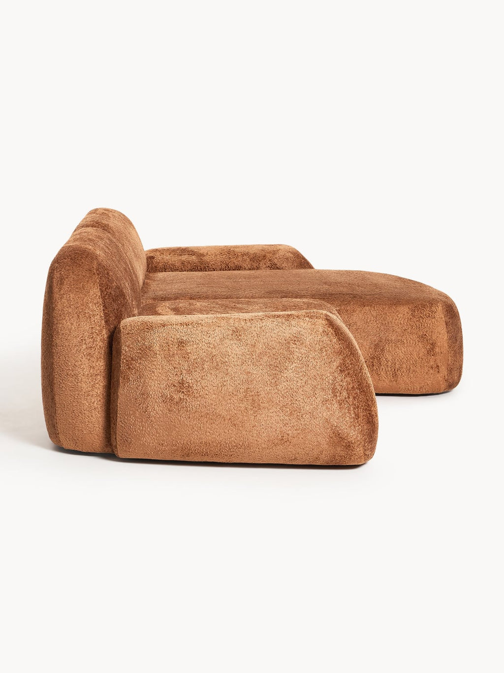 Wolke Modular Teddy Bouclé Corner Sofa (3-seater) — Camel