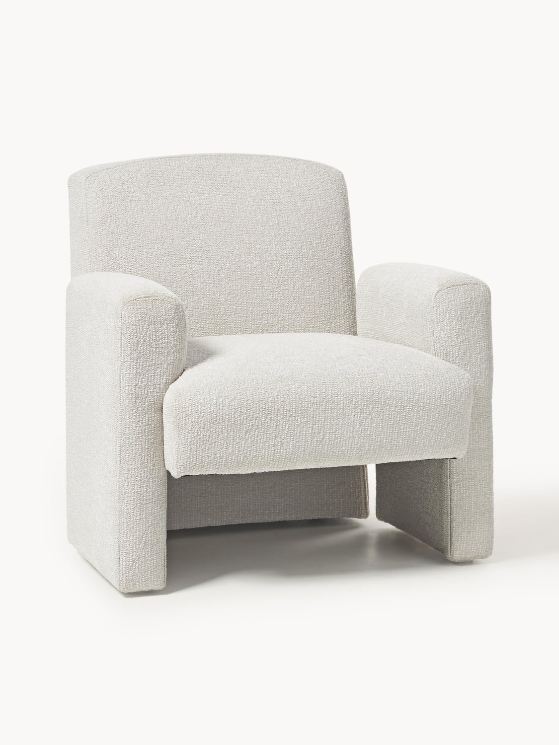 Aven Bouclé Lounge Chair — Oatmeal