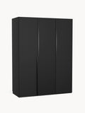 Leon Modular Hinged-Door Wardrobe, 150 cm Width, in various sizes — Charcoal