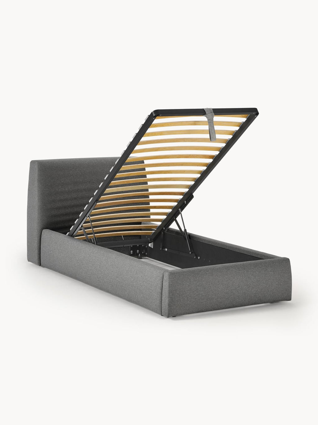 Cloud Single Bed with Storage — Sage