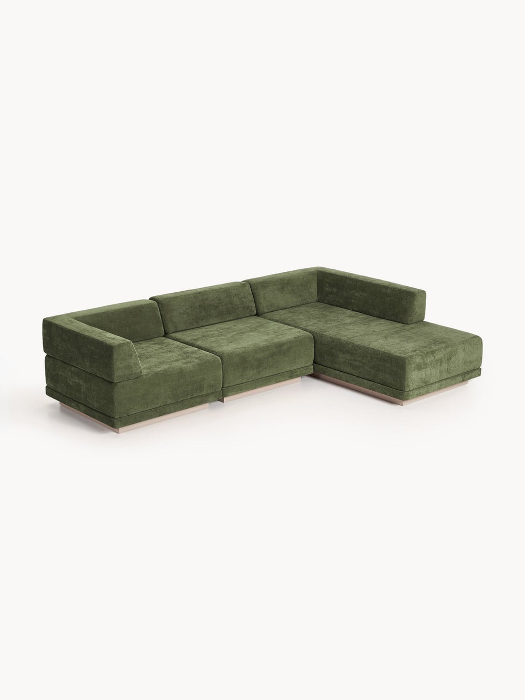 Colin Modular Corner Sofa (4-seater) — Olive