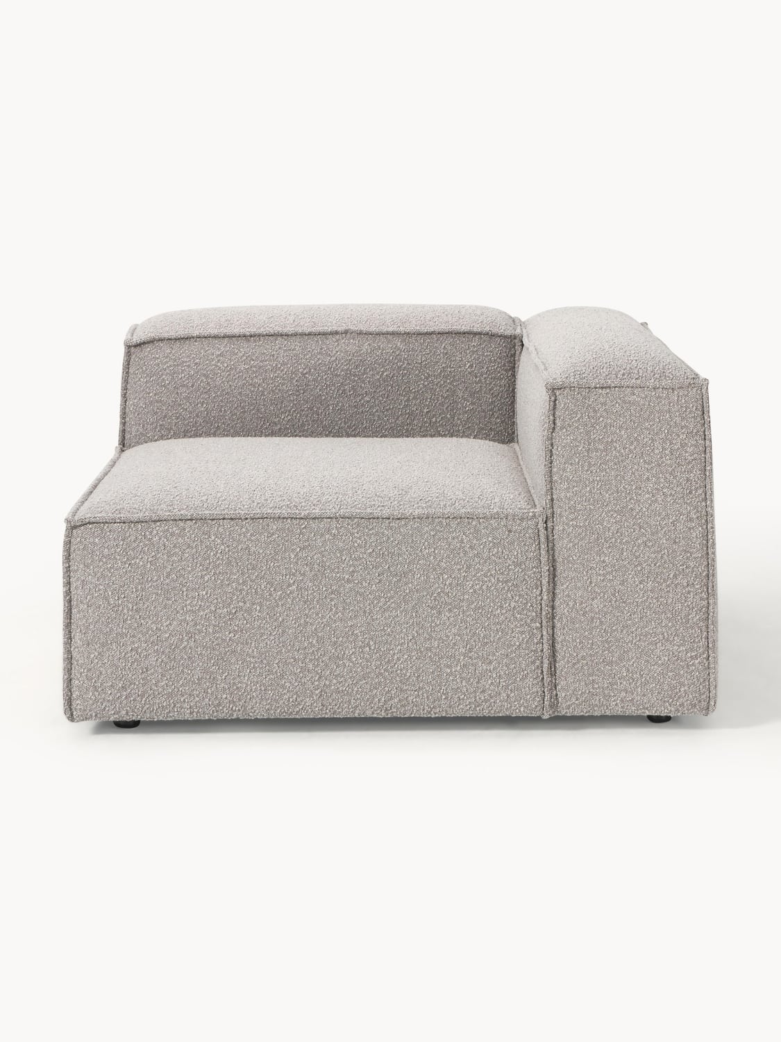 Lennon Corner Module in Bouclé — Grey