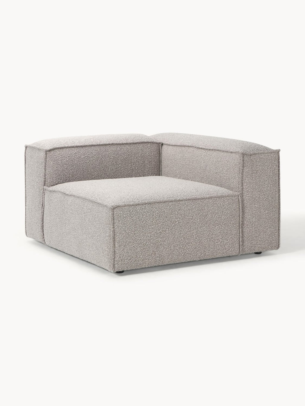 Lennon Corner Module in Bouclé — Grey